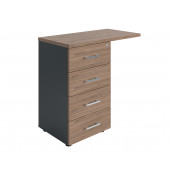 Тумба боковая NPW-408 L4 темный орех /антрацит