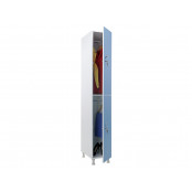 Шкаф для раздевалок WL 12-30 голубой/белый